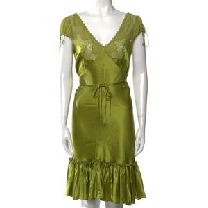 ISO Betsey Johnson Silk dress circa 1998, 1999, bias cut, mermaid, lace detail
